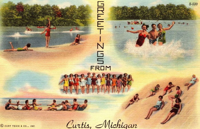 Curtis - Vintage Postcard (newer photo)